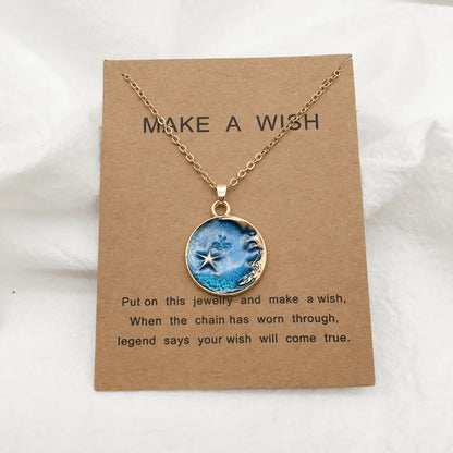 Collar Universo, Océano y Estrella Azul🌊